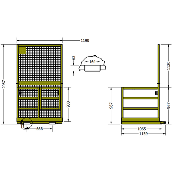 Forklift Safety Cage Durgal Australian Made Forklift Safety Cage